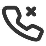 Phone Missed SVG Icon